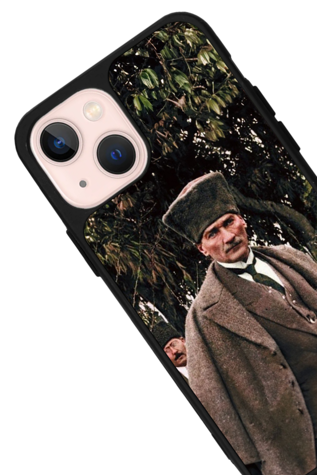 iPhone 14 Plus Uyumlu Mustafa Kemal Ataturk Tasarımlı Glossy Premium Kılıf