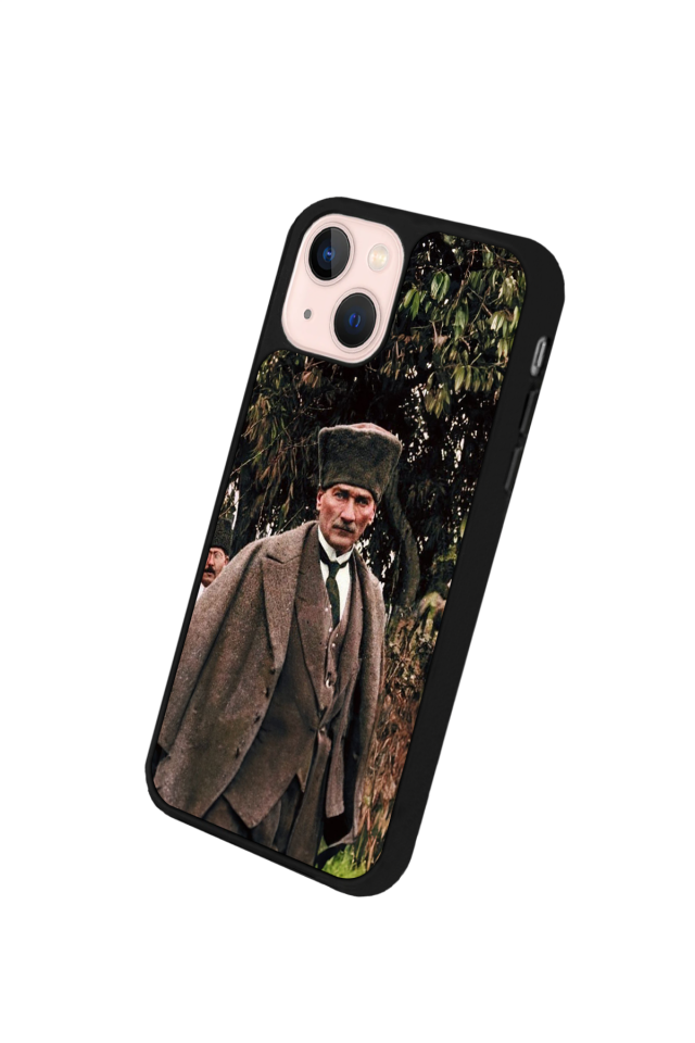 iPhone 14 Plus Uyumlu Mustafa Kemal Ataturk Tasarımlı Glossy Premium Kılıf