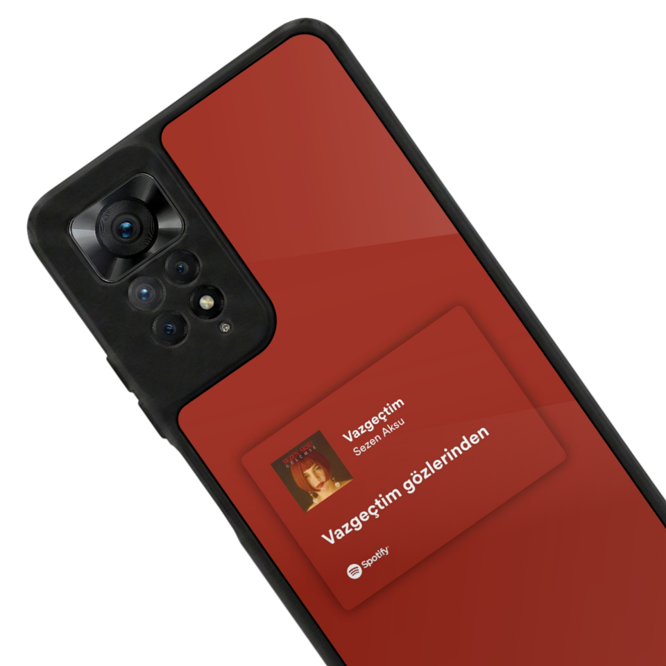 Xiaomi Redmi Note 12 Pro Uyumlu Sarki Sozleri Tasarımlı Glossy Premium Kılıf