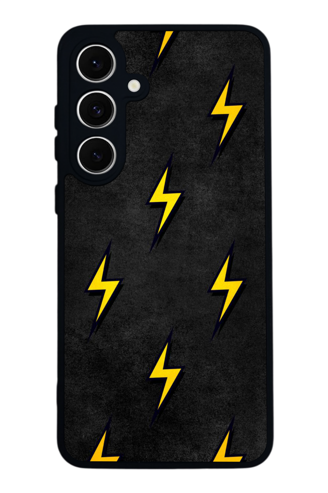 Samsung Galaxy A16 Uyumlu Simsek Tasarımlı Glossy Premium Kılıf