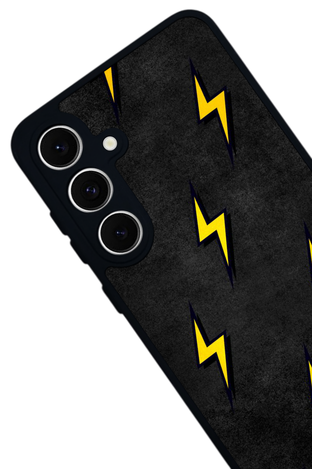 Samsung Galaxy A16 Uyumlu Simsek Tasarımlı Glossy Premium Kılıf