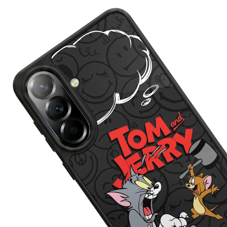 Samsung Galaxy A37 Uyumlu Tom And Jerry Tasarımlı Glossy Premium Kılıf