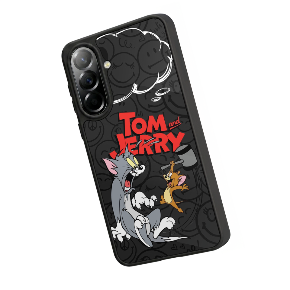 Samsung Galaxy A37 Uyumlu Tom And Jerry Tasarımlı Glossy Premium Kılıf