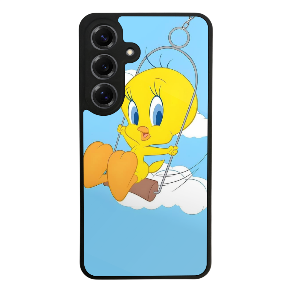 Samsung Galaxy S25 Uyumlu Tweety Tasarımlı Glossy Premium Kılıf