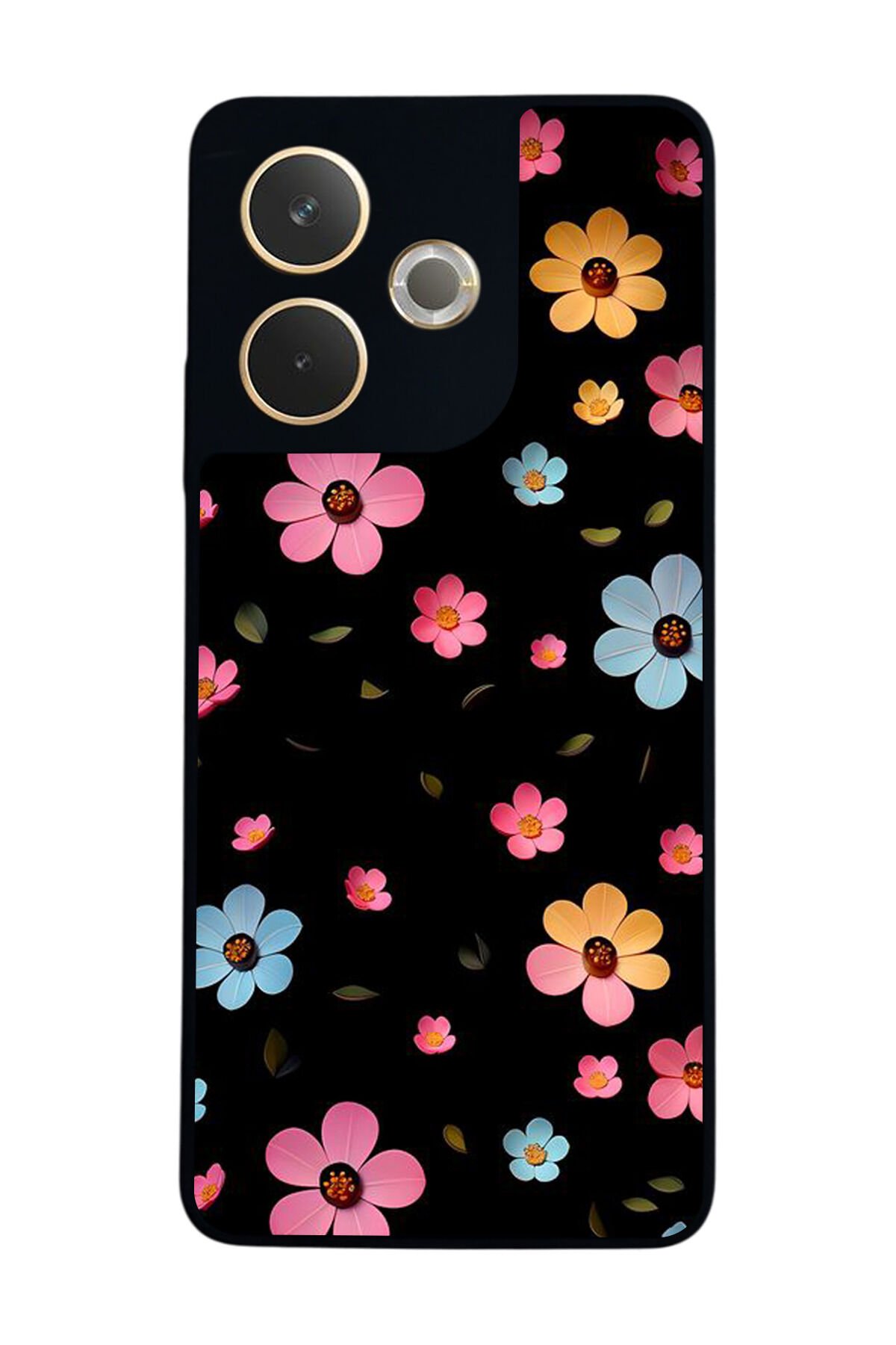 Oppo A5 Pro Uyumlu Cicek Tasarımlı Glossy Premium Kılıf
