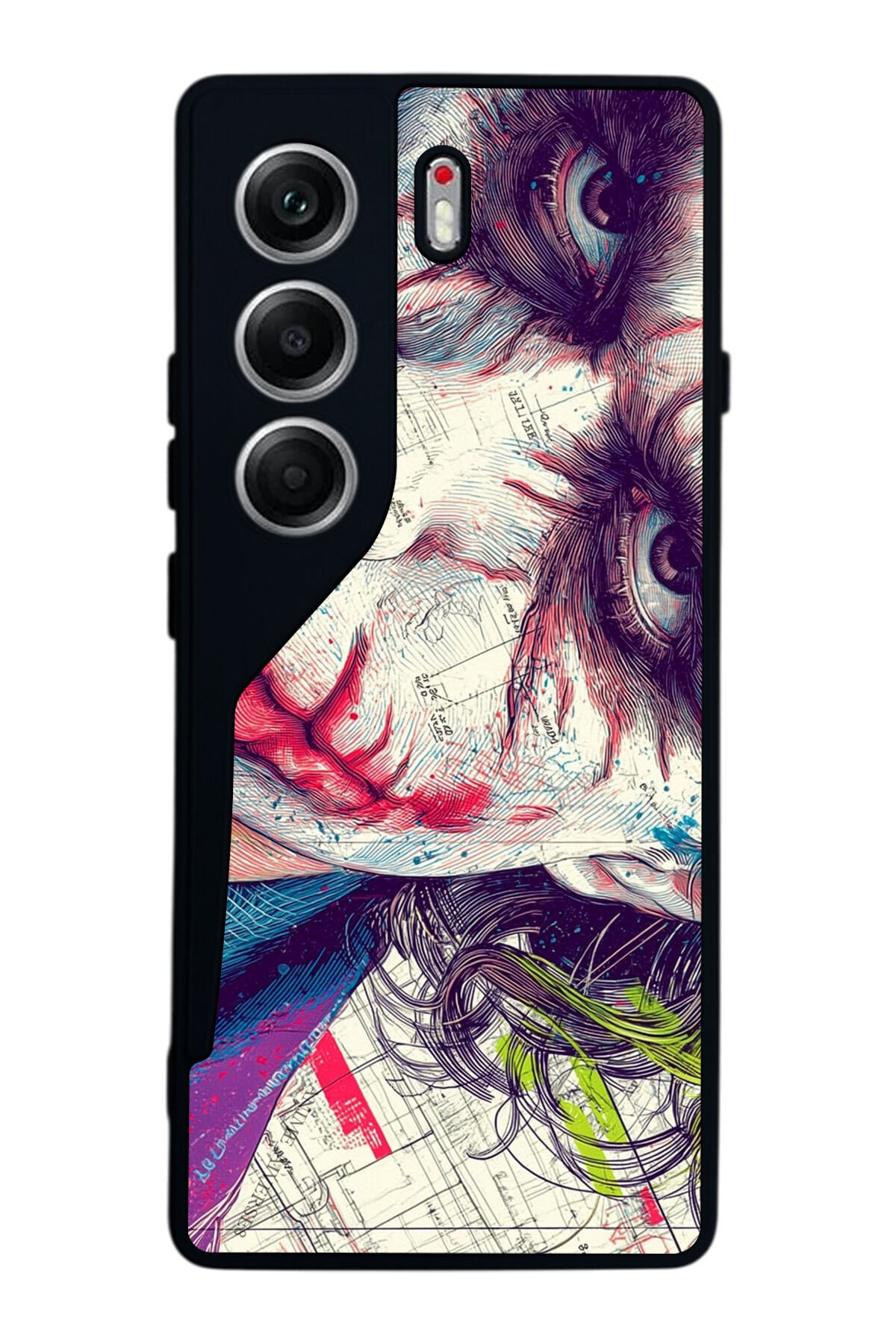 Tecno Camon 40 Uyumlu Joker Tasarımlı Glossy Premium Kılıf