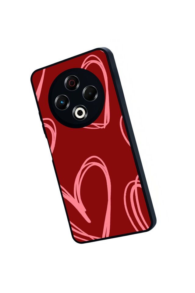 Tecno Spark 30 Uyumlu Kalp Love Tasarımlı Glossy Premium Kılıf