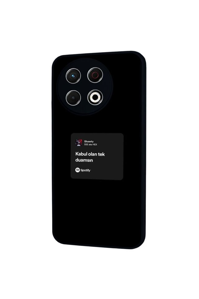 Tecno Spark 30 Pro Uyumlu Sarki Sozleri Tasarımlı Glossy Premium Kılıf