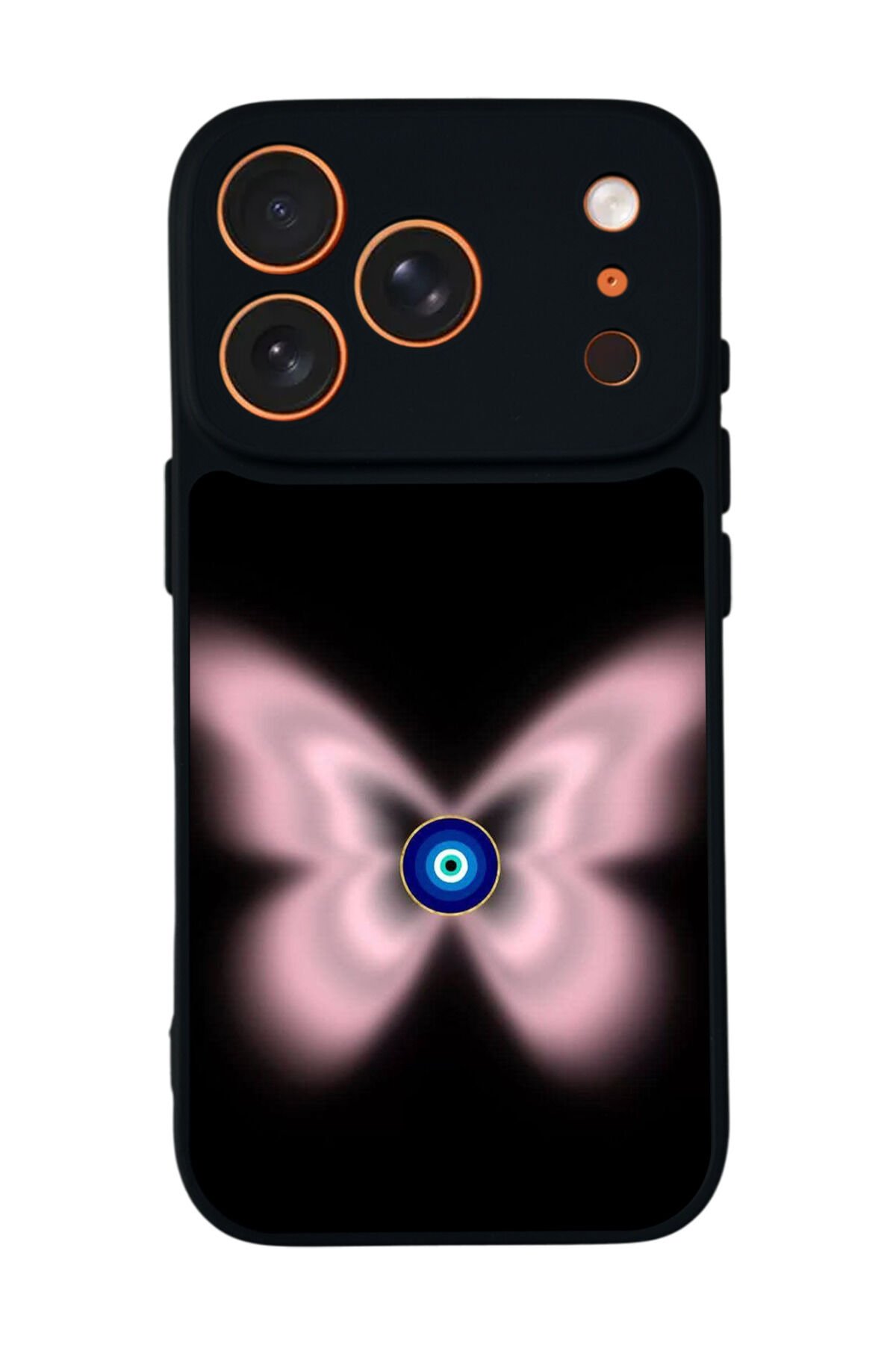 iPhone 17 Pro Uyumlu Nazar Tasarımlı Glossy Premium Kılıf