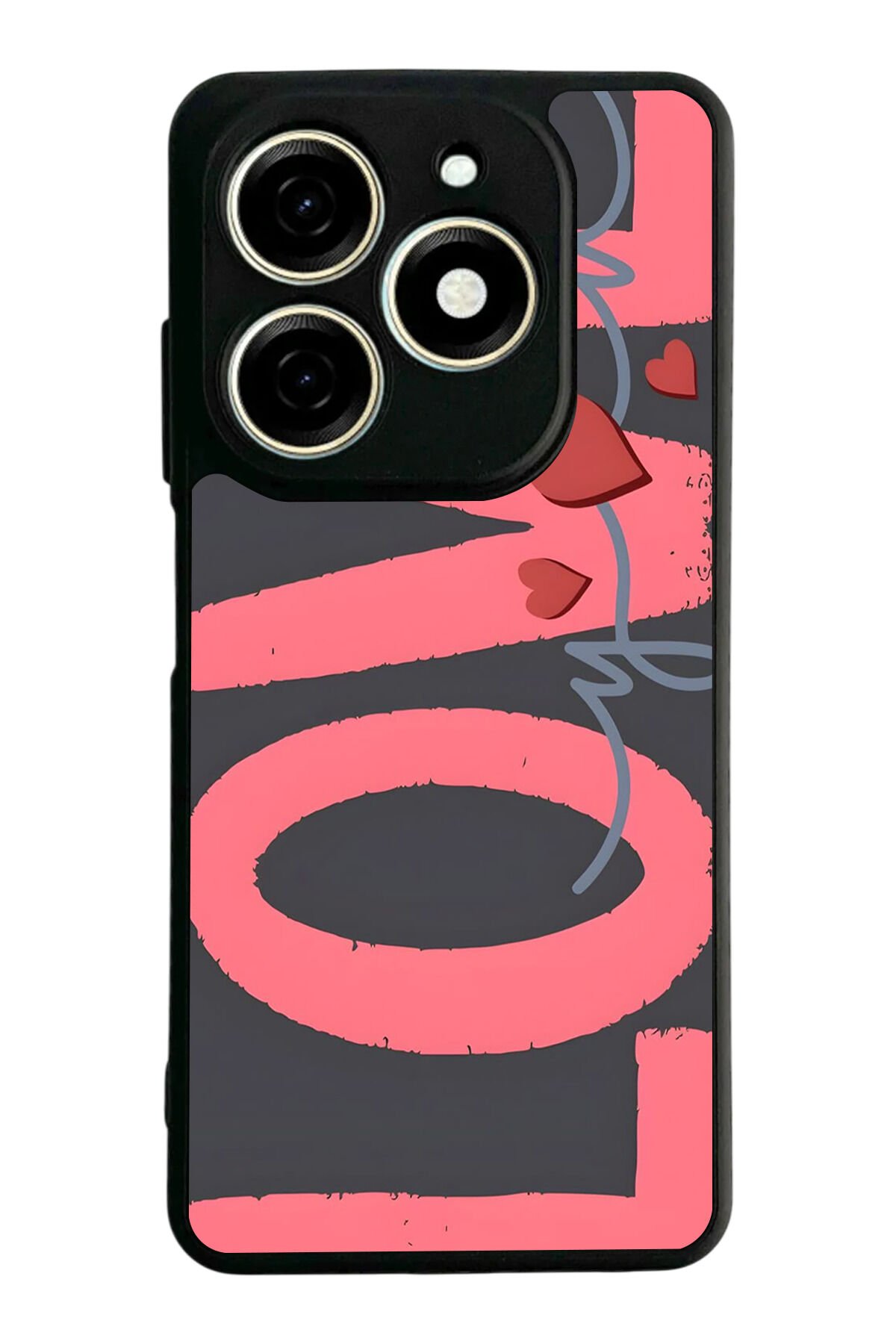 Infınıx Smart 8 Pro Uyumlu Love Tasarımlı Glossy Premium Kılıf