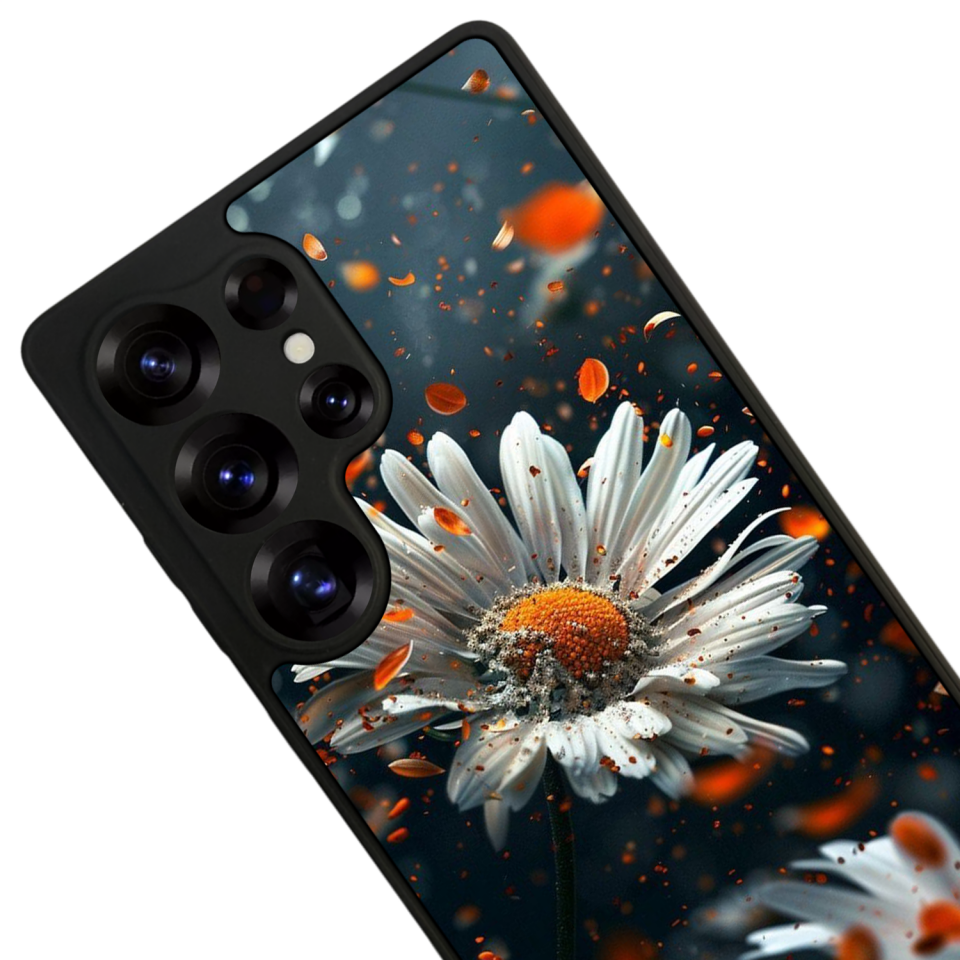 Samsung Galaxy S25 Ultra Uyumlu Cicek Tasarımlı Glossy Premium Kılıf