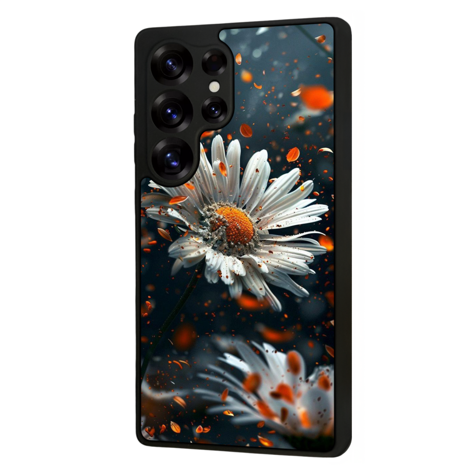 Samsung Galaxy S25 Ultra Uyumlu Cicek Tasarımlı Glossy Premium Kılıf