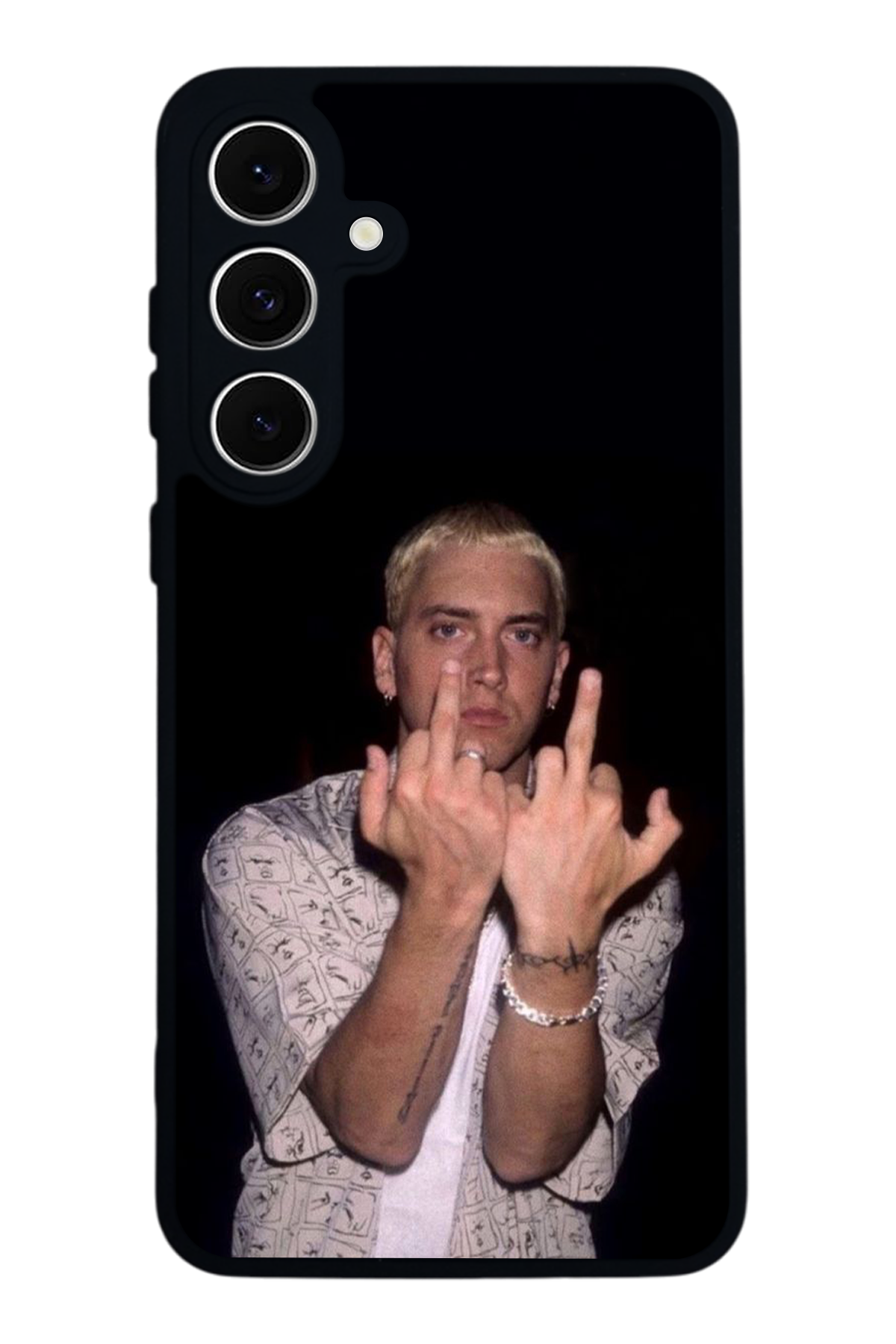 Samsung Galaxy S24 FE Uyumlu Eminem Tasarımlı Glossy Premium Kılıf