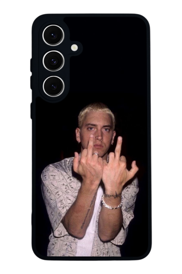 Samsung Galaxy S24 FE Uyumlu Eminem Tasarımlı Glossy Premium Kılıf