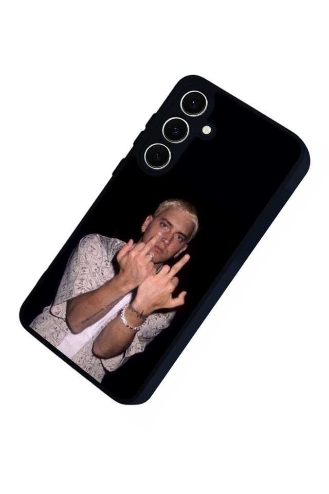 Samsung Galaxy S24 FE Uyumlu Eminem Tasarımlı Glossy Premium Kılıf