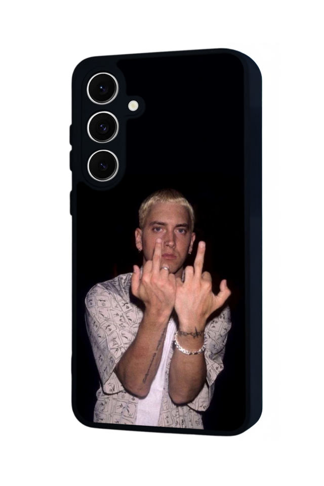 Samsung Galaxy S24 FE Uyumlu Eminem Tasarımlı Glossy Premium Kılıf