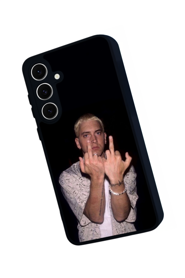 Samsung Galaxy S24 FE Uyumlu Eminem Tasarımlı Glossy Premium Kılıf