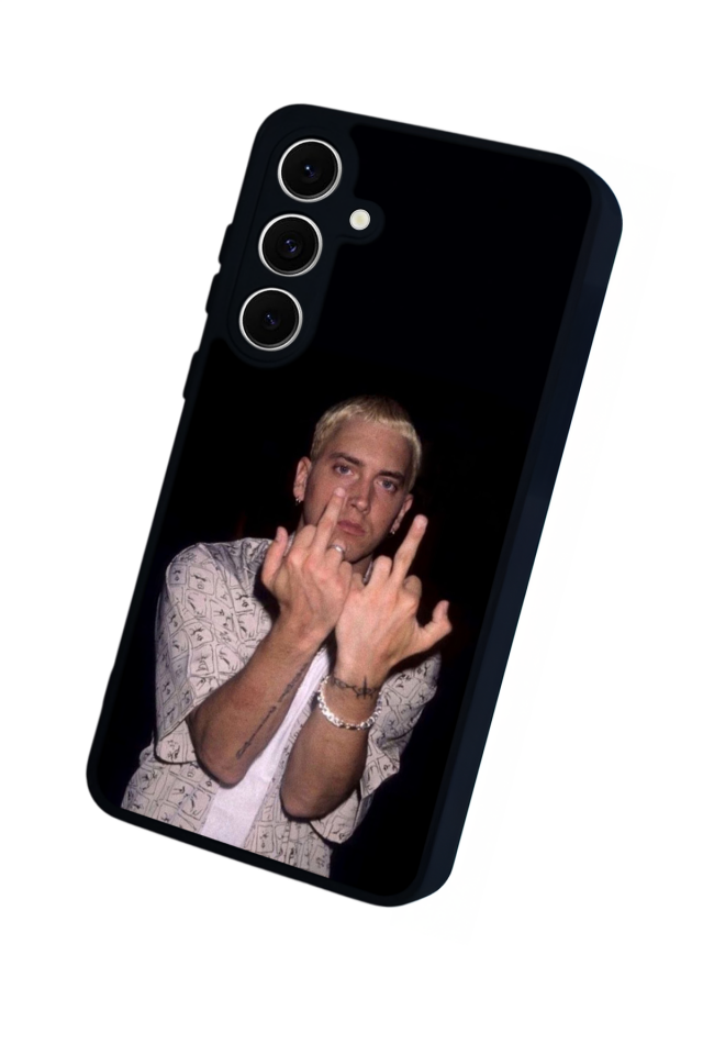 Samsung Galaxy S24 FE Uyumlu Eminem Tasarımlı Glossy Premium Kılıf