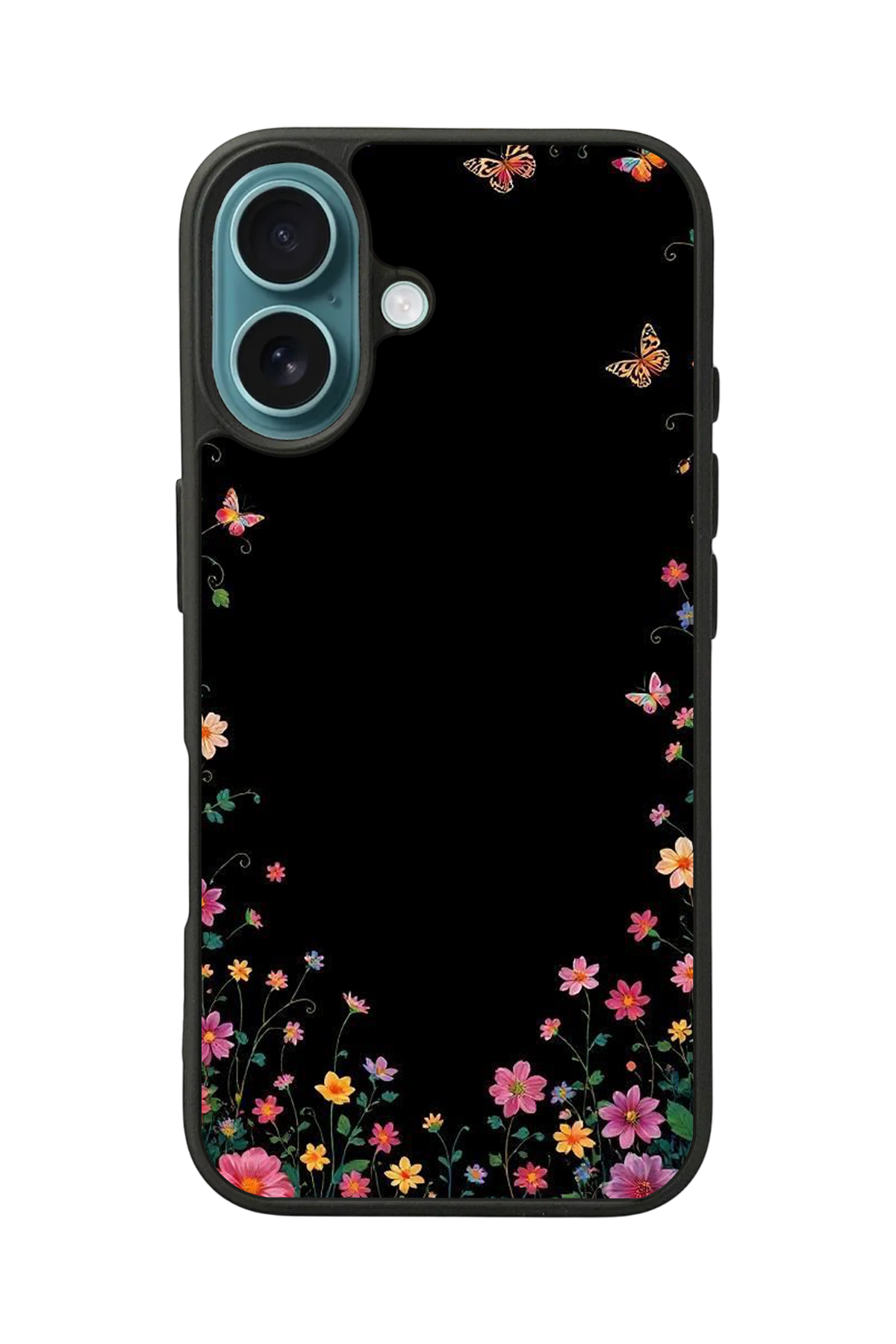 iPhone 16 Plus Uyumlu Floral Tasarımlı Glossy Premium Kılıf