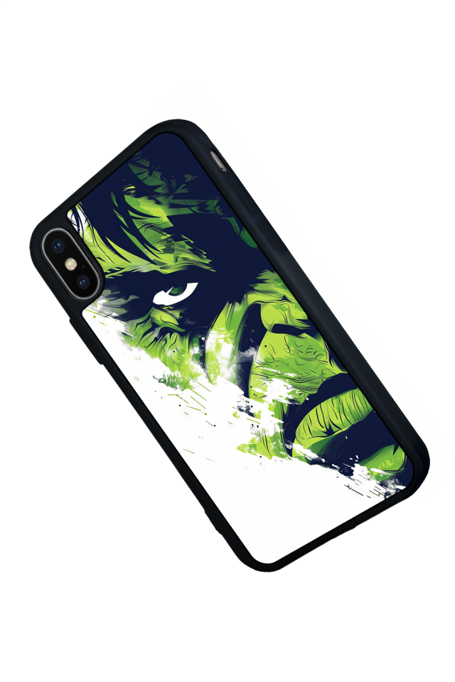 iPhone XS Max Uyumlu Hulk Tasarımlı Glossy Premium Kılıf
