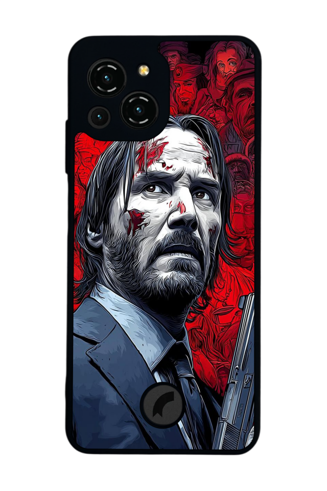 Reeder S23 Pro Max Uyumlu JohnWick Tasarımlı Glossy Premium Kılıf