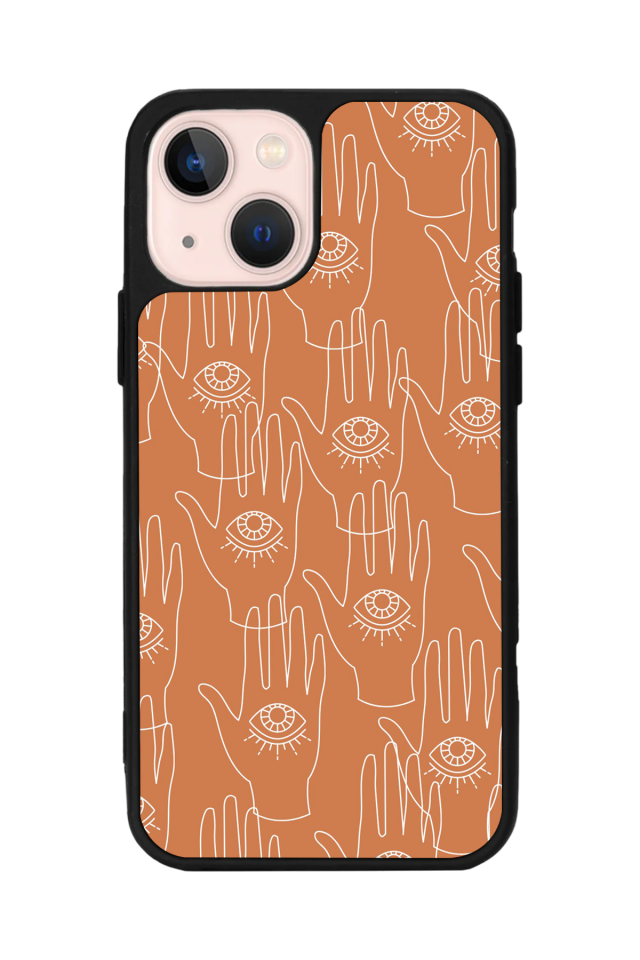 iPhone 13 Mini Uyumlu Line Art Tasarımlı Glossy Premium Kılıf