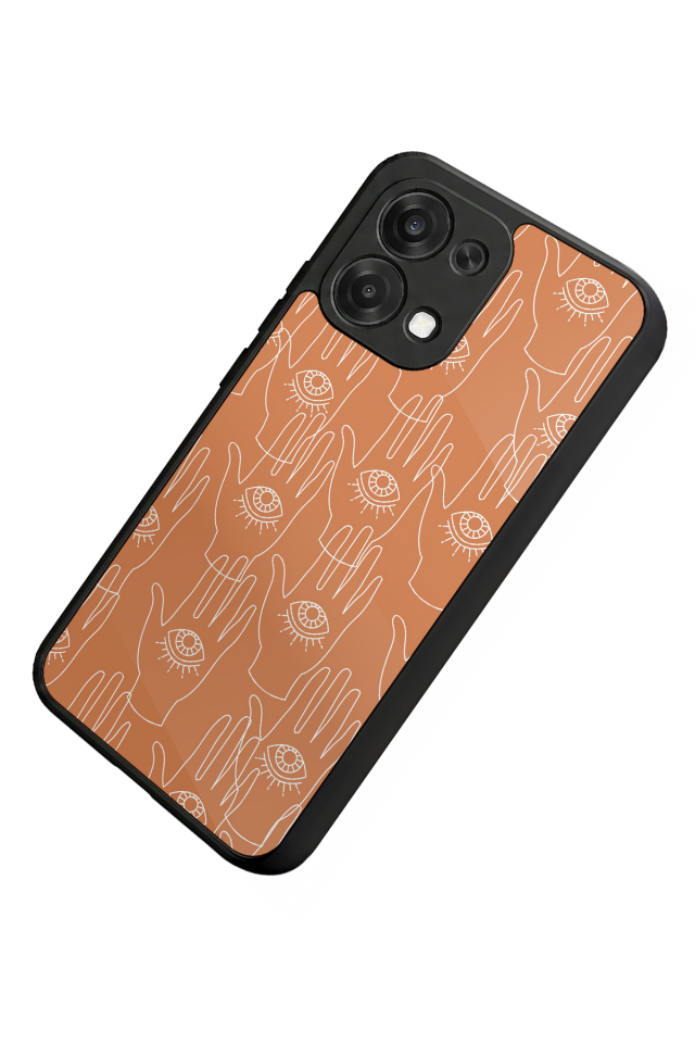 Oppo A6 Pro Uyumlu Line Art Tasarımlı Glossy Premium Kılıf