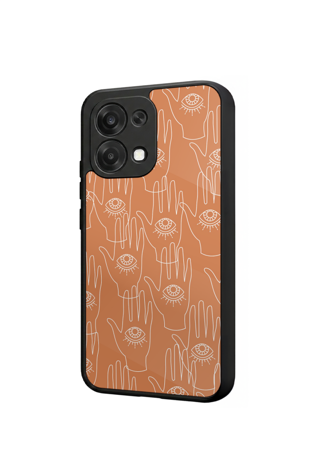 Oppo A6 Pro Uyumlu Line Art Tasarımlı Glossy Premium Kılıf