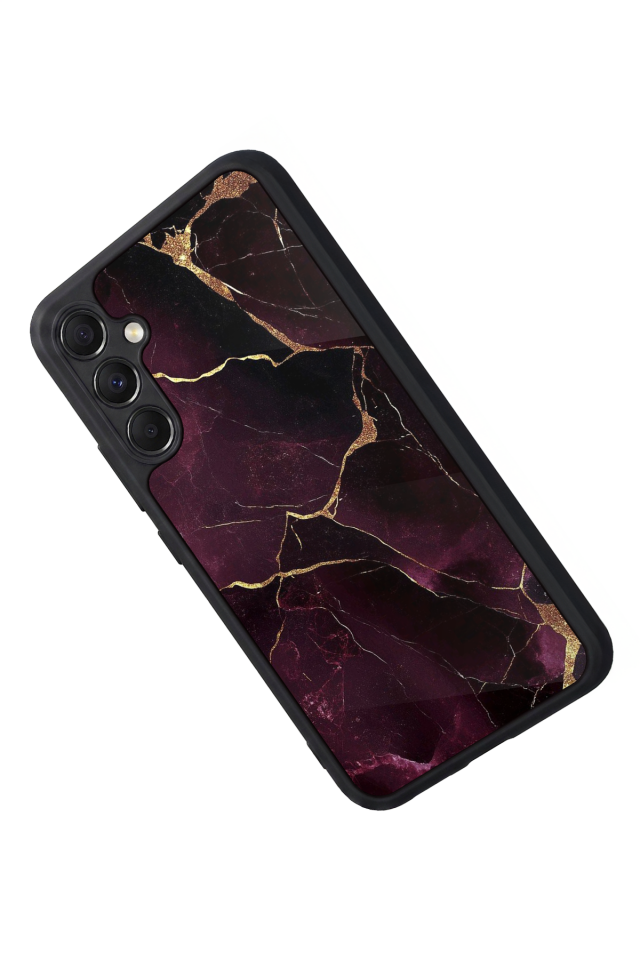 Samsung Galaxy M34 Uyumlu Mermer Marble Tasarımlı Glossy Premium Kılıf