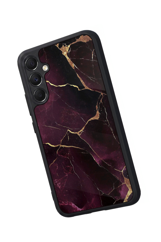 Samsung Galaxy M34 Uyumlu Mermer Marble Tasarımlı Glossy Premium Kılıf