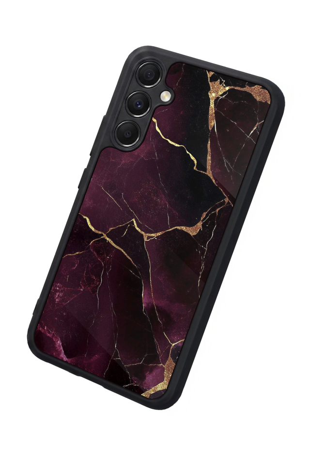 Samsung Galaxy M34 Uyumlu Mermer Marble Tasarımlı Glossy Premium Kılıf