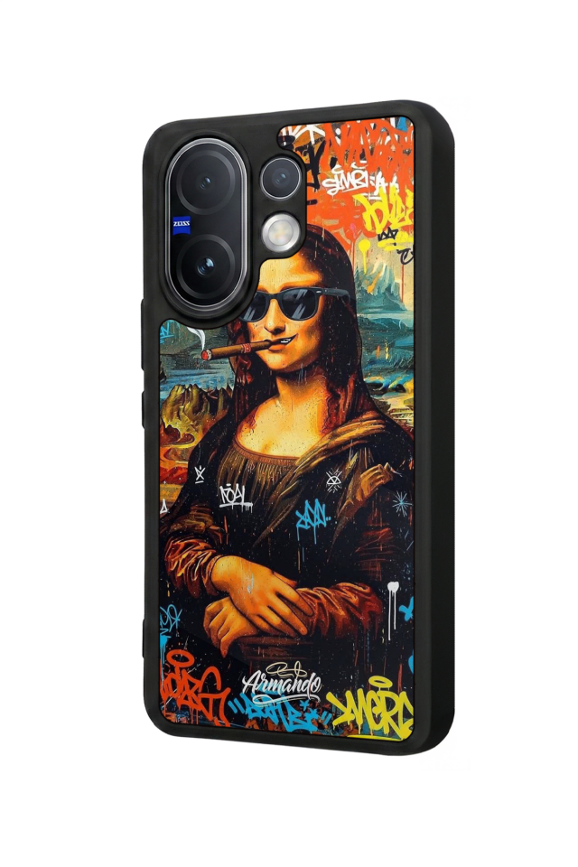Vivo V60 Uyumlu Monalisa Tasarımlı Glossy Premium Kılıf