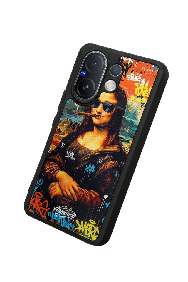 Vivo V60 Uyumlu Monalisa Tasarımlı Glossy Premium Kılıf