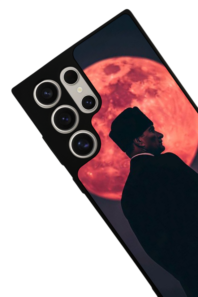 Samsung Galaxy S22 Ultra Uyumlu Mustafa Kemal Ataturk Tasarımlı Glossy Premium Kılıf