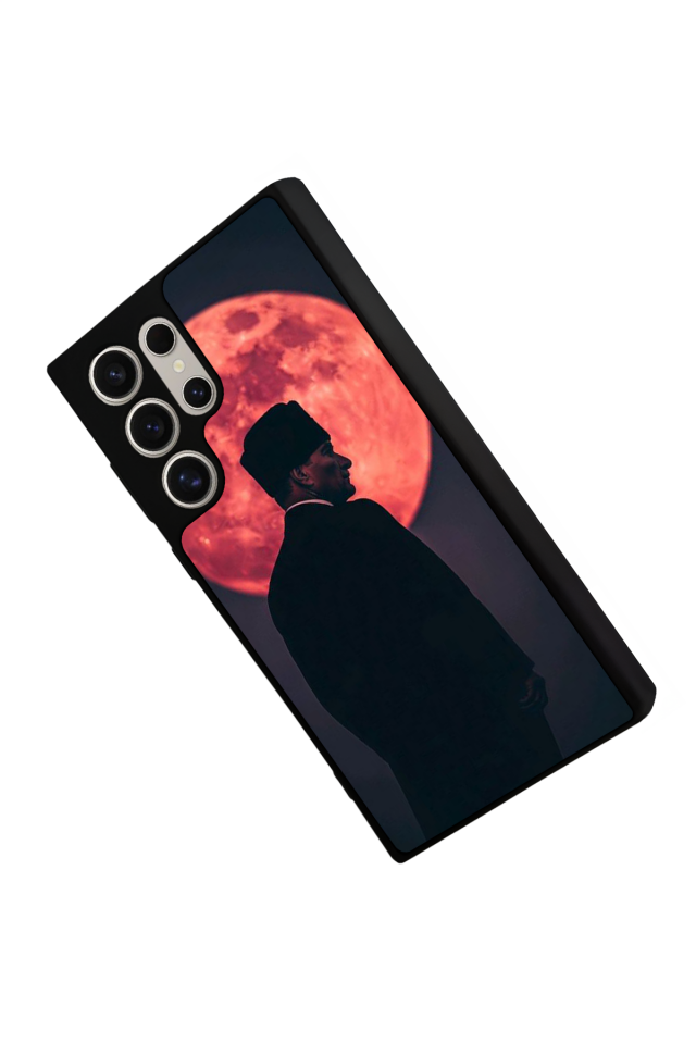 Samsung Galaxy S22 Ultra Uyumlu Mustafa Kemal Ataturk Tasarımlı Glossy Premium Kılıf