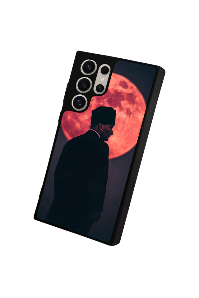 Samsung Galaxy S22 Ultra Uyumlu Mustafa Kemal Ataturk Tasarımlı Glossy Premium Kılıf