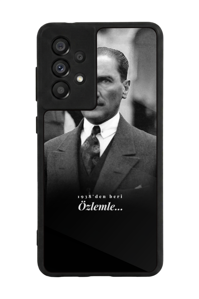 Samsung Galaxy A73 Uyumlu Mustafa Kemal Ataturk Tasarımlı Glossy Premium Kılıf