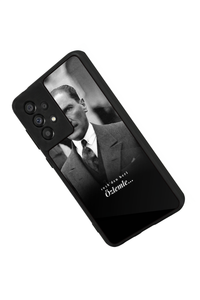 Samsung Galaxy A73 Uyumlu Mustafa Kemal Ataturk Tasarımlı Glossy Premium Kılıf