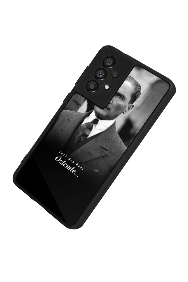 Samsung Galaxy A73 Uyumlu Mustafa Kemal Ataturk Tasarımlı Glossy Premium Kılıf
