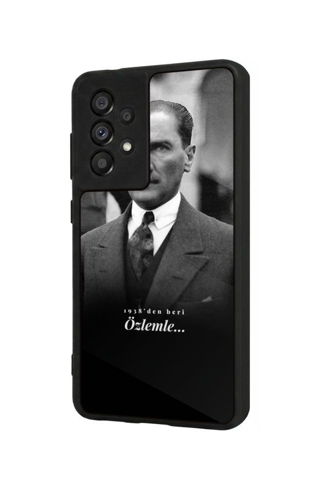 Samsung Galaxy A73 Uyumlu Mustafa Kemal Ataturk Tasarımlı Glossy Premium Kılıf