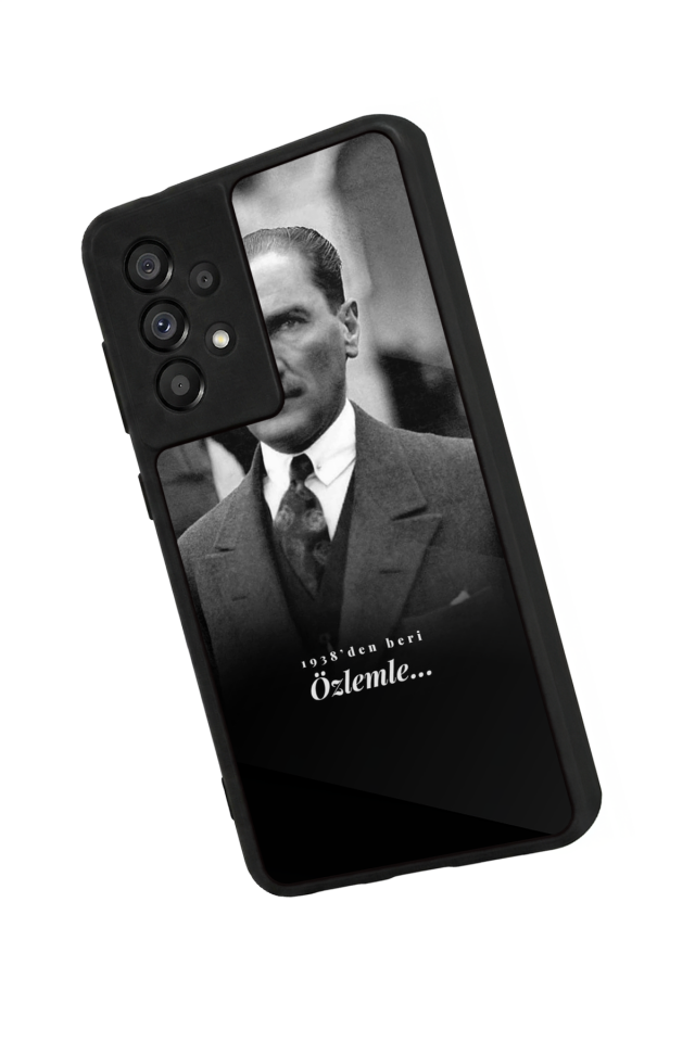 Samsung Galaxy A73 Uyumlu Mustafa Kemal Ataturk Tasarımlı Glossy Premium Kılıf
