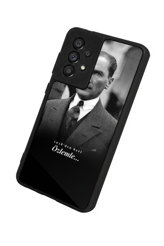 Samsung Galaxy A73 Uyumlu Mustafa Kemal Ataturk Tasarımlı Glossy Premium Kılıf