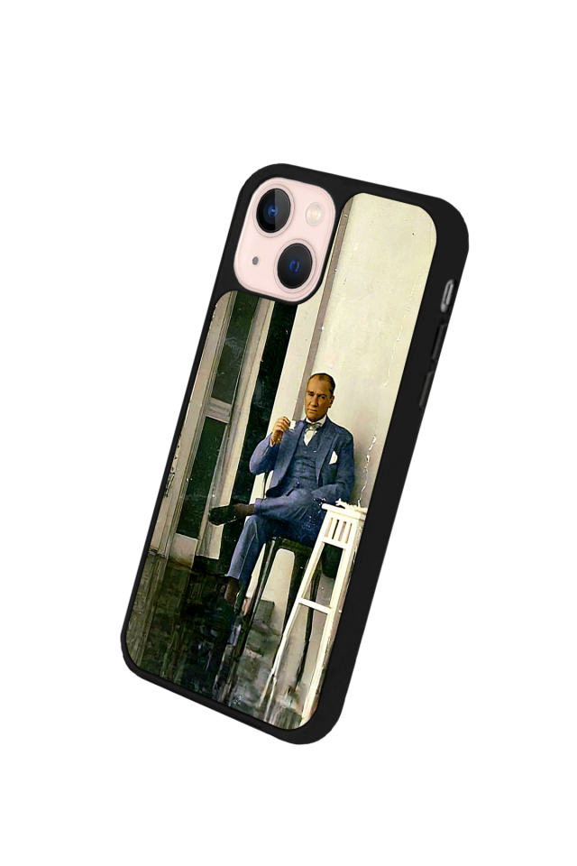 iPhone 14 Plus Uyumlu Mustafa Kemal Ataturk Tasarımlı Glossy Premium Kılıf