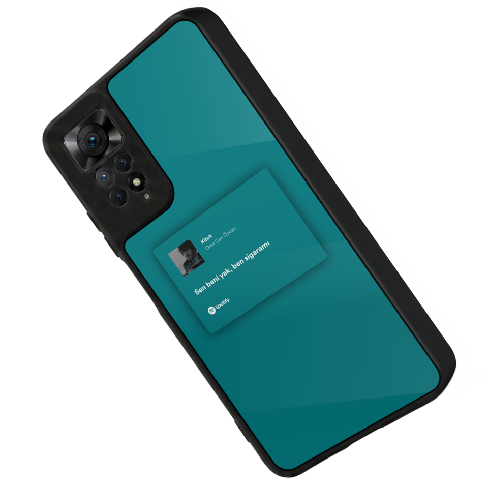 Xiaomi Redmi Note 12 Pro Uyumlu Sarki Sozleri Tasarımlı Glossy Premium Kılıf