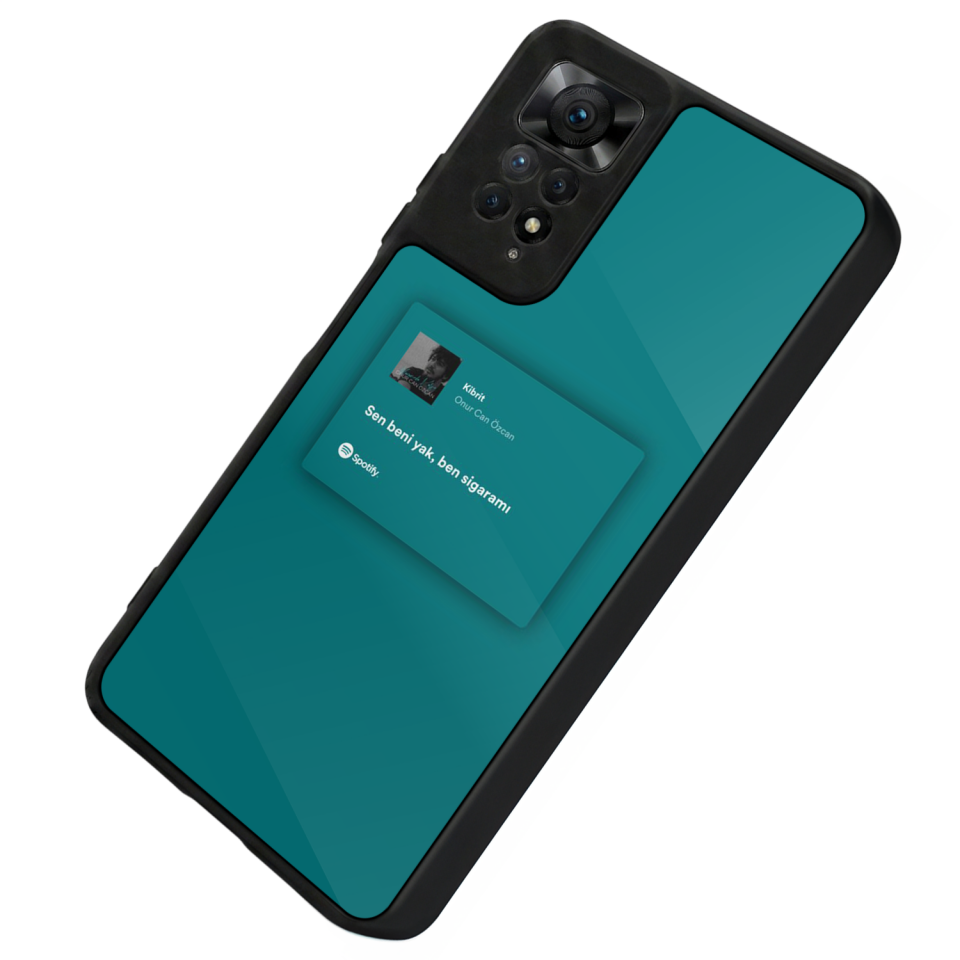 Xiaomi Redmi Note 12 Pro Uyumlu Sarki Sozleri Tasarımlı Glossy Premium Kılıf