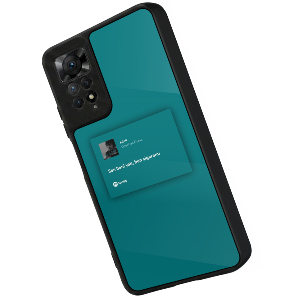 Xiaomi Redmi Note 12 Pro Uyumlu Sarki Sozleri Tasarımlı Glossy Premium Kılıf