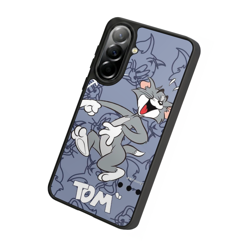 Samsung Galaxy A37 Uyumlu Tom And Jerry Tasarımlı Glossy Premium Kılıf