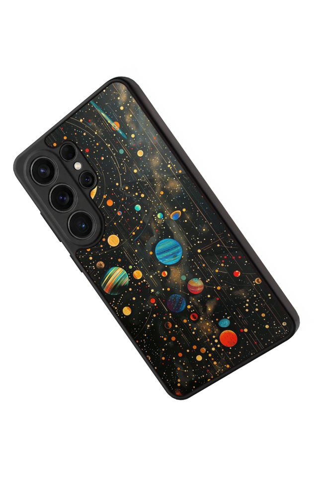 Samsung Galaxy S26 Ultra Uyumlu Uzay Tasarımlı Glossy Premium Kılıf