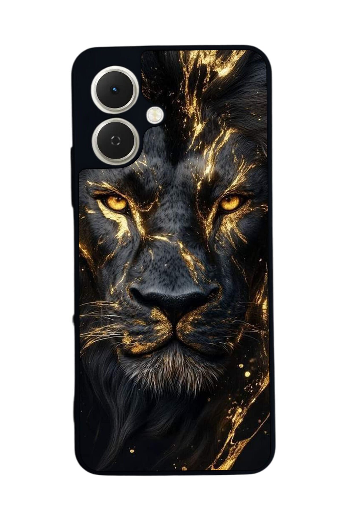 Tecno Spark GO 2 Uyumlu Aslan Tasarımlı Glossy Premium Kılıf