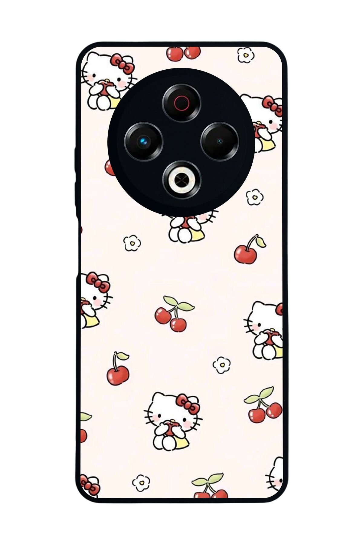 Tecno Spark 30 Uyumlu HelloKitty Tasarımlı Glossy Premium Kılıf